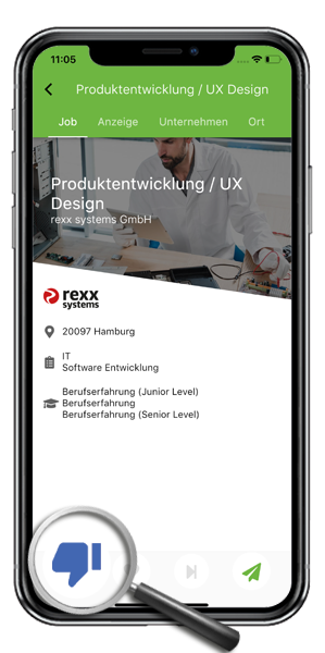 So lehnst du in der Jobbringer App einen Vorschlag ab